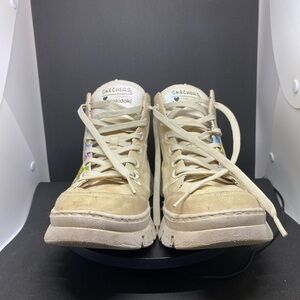 Skechers x Tokidoki Cream High-Top Sneakers EUC Size 10 RARE!